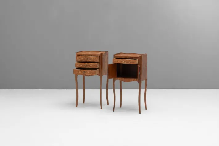 Pamono Bedside Tables, 1930s, Set of 2 New