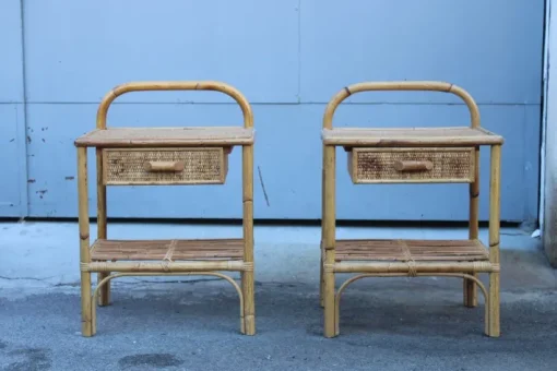 Pamono Bedside Tables with Drawer and Shelf, 1950s, Set of 2 Best