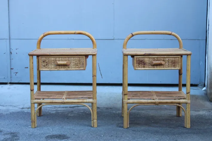Pamono Bedside Tables with Drawer and Shelf, 1950s, Set of 2 Best