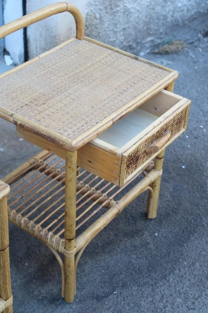 Pamono Bedside Tables with Drawer and Shelf, 1950s, Set of 2 Best