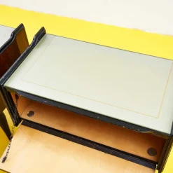 Pamono Bedside Tables with Glass Top, 1950s, Set of 2 Best