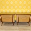 Pamono Bedside Tables with Glass Top, 1960s, Set of 2 New