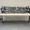 Pamono Bench in Cast Iron with Decor of Branches and Snakes, 1900