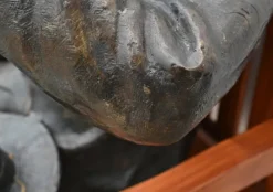 Pamono Bench with Winston Churchill Bronze Statue Discount