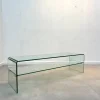 Pamono Bent Glass TV-Table or Console New