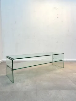 Pamono Bent Glass TV-Table or Console New
