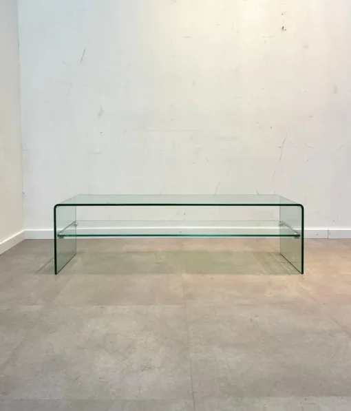 Pamono Bent Glass TV-Table or Console New