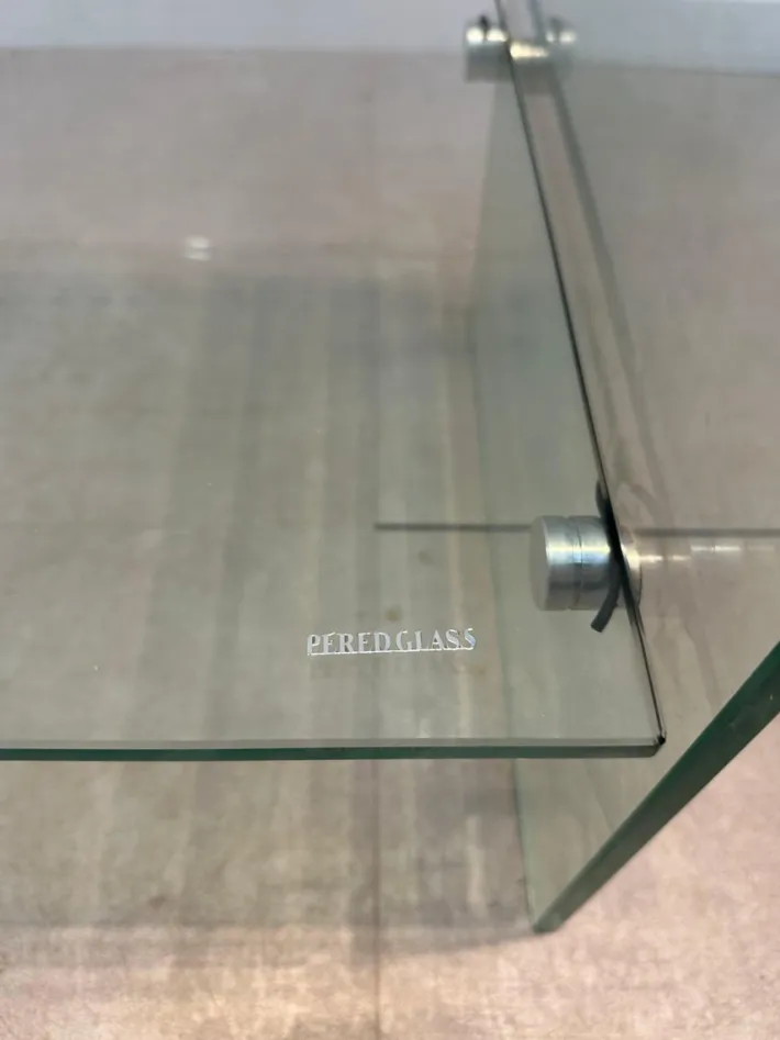 Pamono Bent Glass TV-Table or Console New