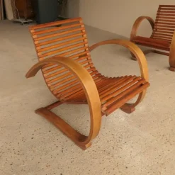 Pamono Bentwood Loungers, 1940s, Set of 2 Sale