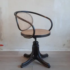 Pamono Bentwood No. 5501 Swivel Chair from Thonet, 1980s