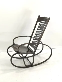Pamono Bentwood Rocking Chair by Gustav Siegel for Jacob & Josef Kohn, 1910s Online