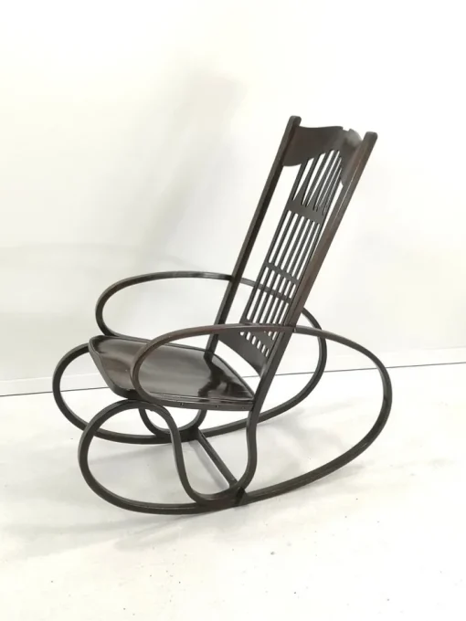 Pamono Bentwood Rocking Chair by Gustav Siegel for Jacob & Josef Kohn, 1910s Online