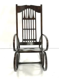 Pamono Bentwood Rocking Chair by Gustav Siegel for Jacob & Josef Kohn, 1910s Online