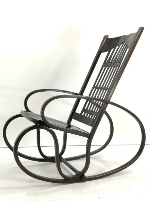 Pamono Bentwood Rocking Chair by Gustav Siegel for Jacob & Josef Kohn, 1910s Online