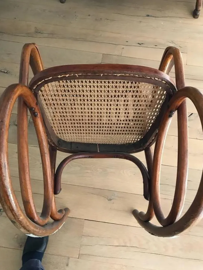 Pamono Bentwood Rocking Chair Nr 71 from Thonet, 1910s