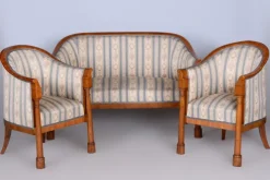 Pamono Biedermeier Birch Seating Set, Vienna, Austria, 1830s, Set of 3 Clearance