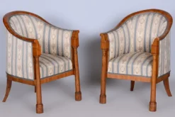 Pamono Biedermeier Birch Seating Set, Vienna, Austria, 1830s, Set of 3 Clearance