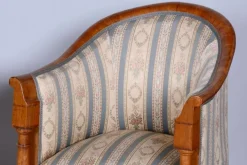 Pamono Biedermeier Birch Seating Set, Vienna, Austria, 1830s, Set of 3 Clearance