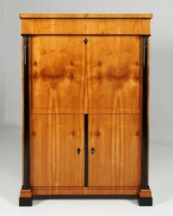 Pamono Biedermeier Cherrywood Secretary, 1830s Clearance
