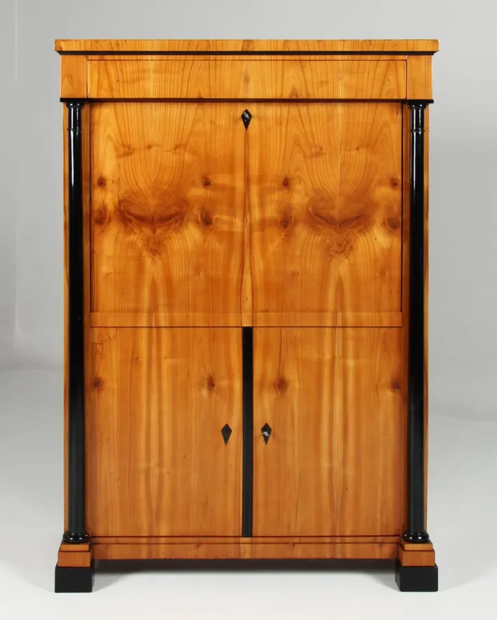 Pamono Biedermeier Cherrywood Secretary, 1830s Clearance