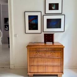 Pamono Biedermeier Chest of Drawers in Cherrywood with Columns, 1820s Online