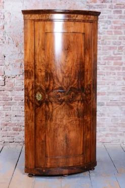 Pamono Biedermeier Corner Cabinet in Walnut, Austria, 1830s Discount