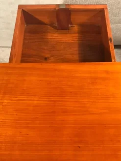 Pamono Biedermeier Demi-Lune Cherrywood Table, Germany, 1820s