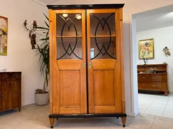 Pamono Biedermeier Display Cabinet in Oak Hot
