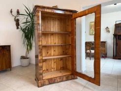 Pamono Biedermeier Display Cabinet in Glass Hot