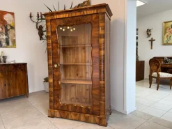 Pamono Biedermeier Display Cabinet in Glass Hot