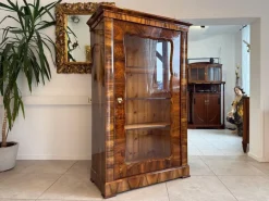 Pamono Biedermeier Display Cabinet in Glass Hot