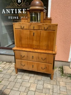 Pamono Biedermeier Pearwood Secretary, 1800s