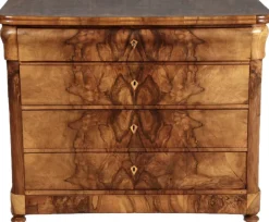 Pamono Biedermeier Secretary Chest in Walnut, 1830s Discount