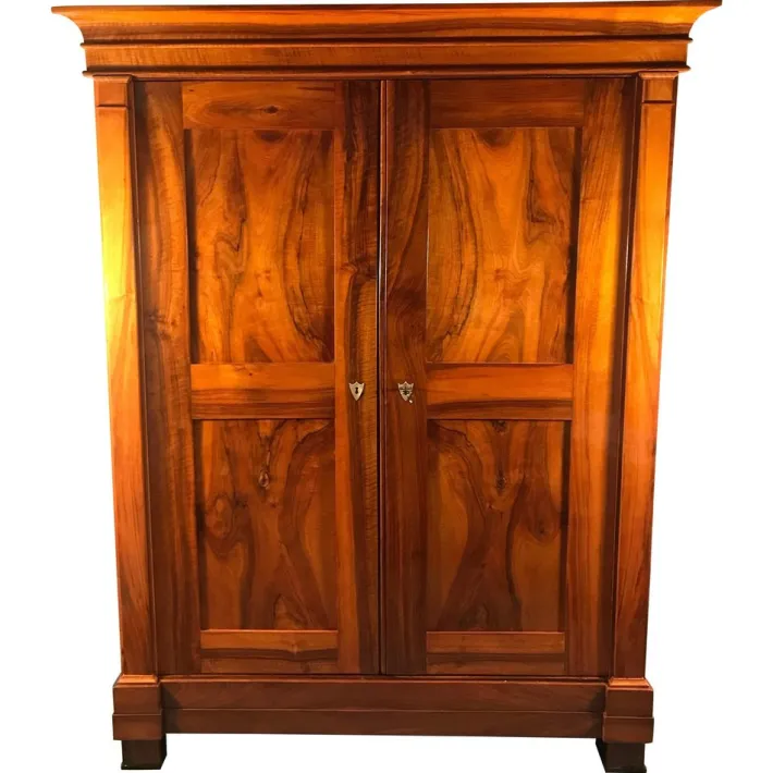 Pamono Biedermeier Walnut Armoire, South Germany, 1820s Discount