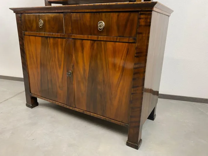 Pamono Biedermeier Walnut Display Cabinet Outlet