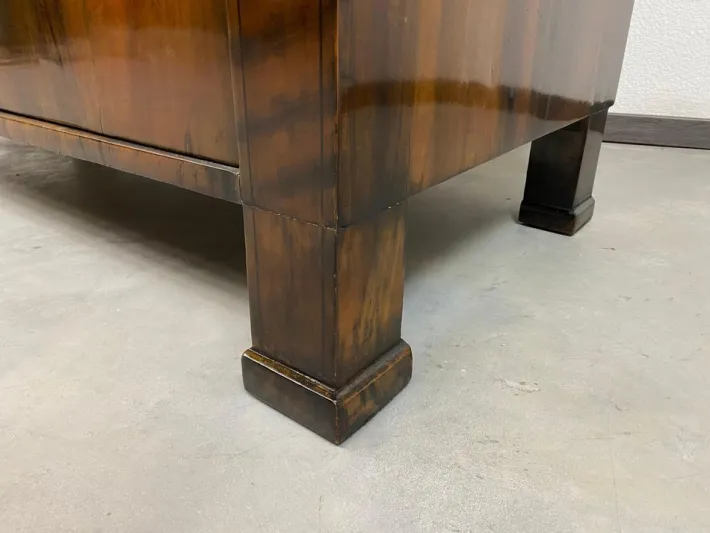 Pamono Biedermeier Walnut Display Cabinet Outlet