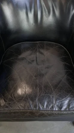 Pamono Black Grained Cowhide Armchair Discount