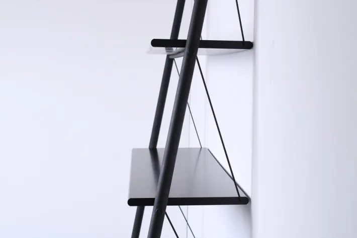 Pamono Black John Ild Shelving System by Philippe Starck for Disform, 1970s Clearance