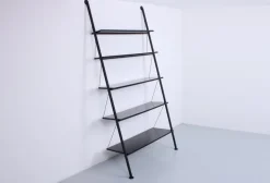 Pamono Black John Ild Shelving System by Philippe Starck for Disform, 1970s Clearance