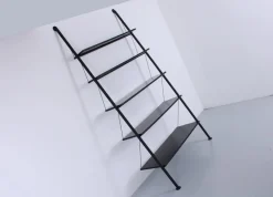 Pamono Black John Ild Shelving System by Philippe Starck for Disform, 1970s Clearance