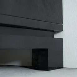 Pamono Black Lacquered High Gloss Cabinets by Emiel Veranneman, Belgium, 1980s, Set of 2 New