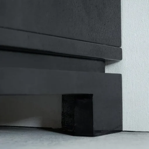 Pamono Black Lacquered High Gloss Cabinets by Emiel Veranneman, Belgium, 1980s, Set of 2 New