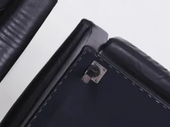 Pamono Black Leather Sofa and 2 Armchairs, Germany, 1960s, Set of 3 Discount