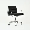 Pamono Black Leather Soft Pad Office Chair by Charles & Ray Eames for ICF, 1970s Clearance