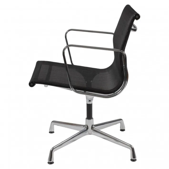 Pamono Black Mesh Ea-108 Chair by Charles Eames for Vitra Clearance