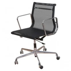Pamono Black Mesh EA-117 Office Chair by Charles Eames for Vitra Best
