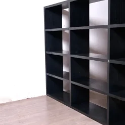 Pamono Black Modular Bookcase by Giulio A. Polvara for Kartell, 1970s Clearance