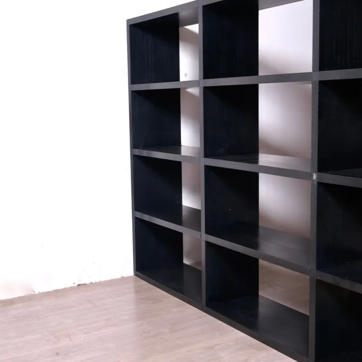 Pamono Black Modular Bookcase by Giulio A. Polvara for Kartell, 1970s Clearance
