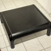 Pamono Black Orsay Table and Chair by Gae Aulenti for Knoll International, 1970s, Set of 2 Clearance