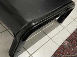 Pamono Black Orsay Table and Chair by Gae Aulenti for Knoll International, 1970s, Set of 2 Clearance